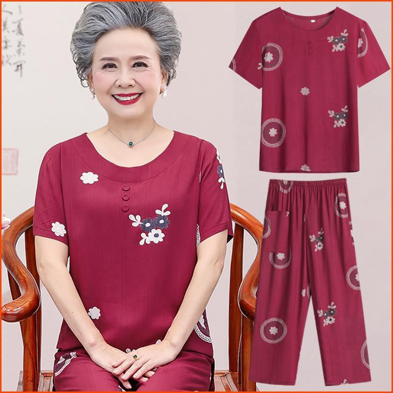 One Bộ Đồ Cotton Lanh Thời Trang Dành Cho Người Lớn Tuổi 1.11