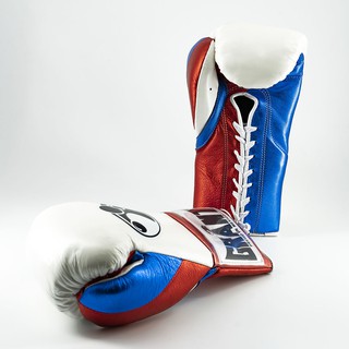 Găng tay boxing Grant White/Metallic Red/Metallic Blue 10oz
