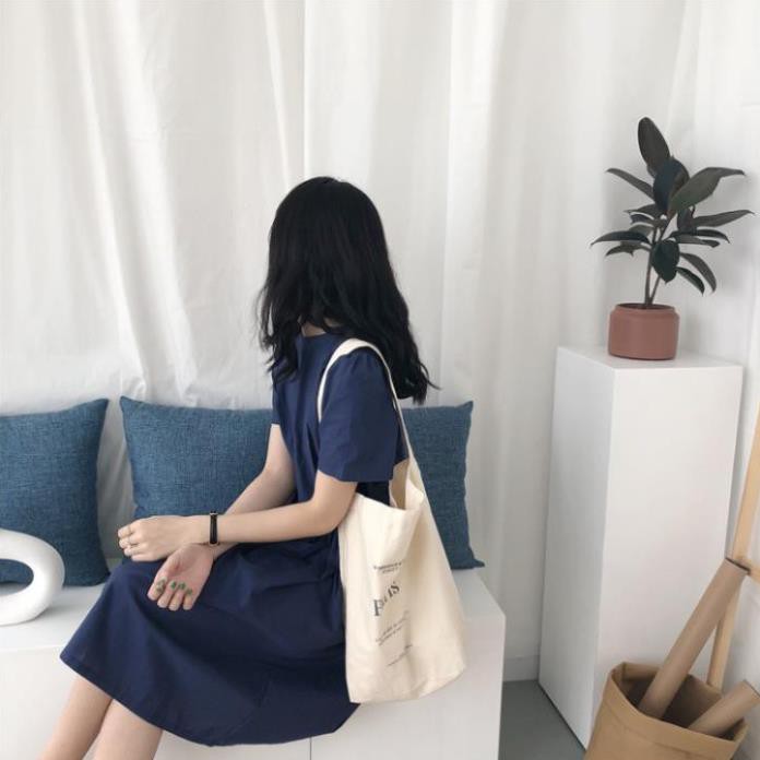 Túi Vải Canvas Túi Tote Đeo Vai Hàn Quốc Đựng Đồ Shopping Túi Tote Canvas Mùa Hè Ulzzang