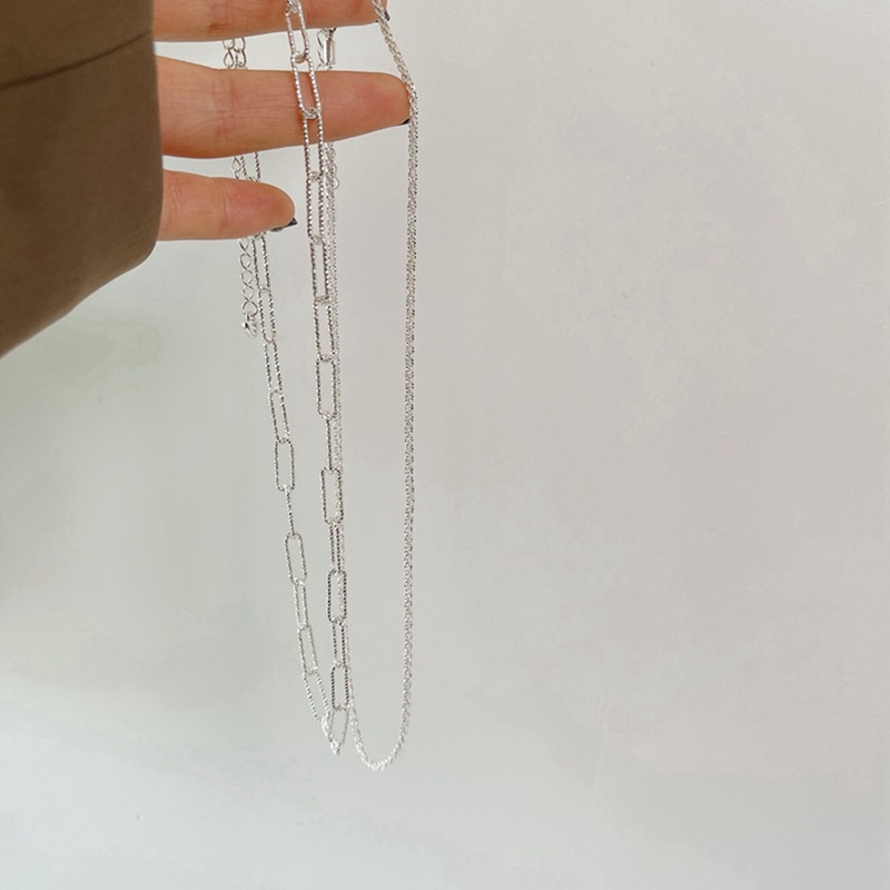 Ygt Vòng Cổ Choker Bằng Bạc Lấp Lánh Cho Nữ