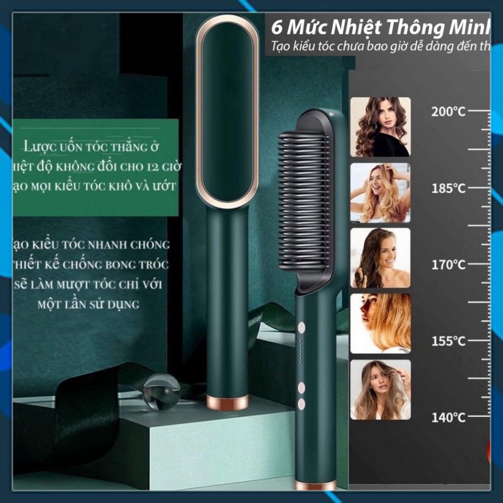 Lược Điện Chải Tóc Đa Năng – Máy Tạo Kiểu Tóc Chuyên Nghiệp , BH 12 Tháng