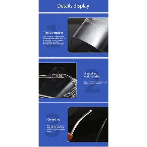 Kính Bảo Hộ Siêu Cứng Nắp Gập Chống Sương Mù Nâng Cơ Mặt Hd Trong Suốt | BigBuy360 - bigbuy360.vn