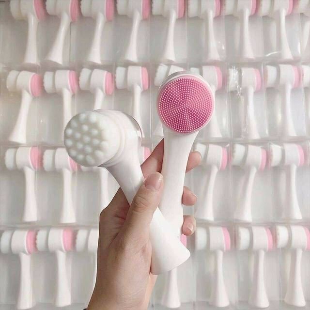 Cọ rửa mặt 2 đầu matxa