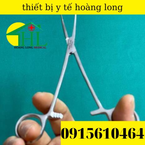 Panh Y Tế, Panh Gắp Phẫu Thuật, Pen Kẹp Y Tế, Panh Cong Không Mấu 18cm - Hàng Pakistan