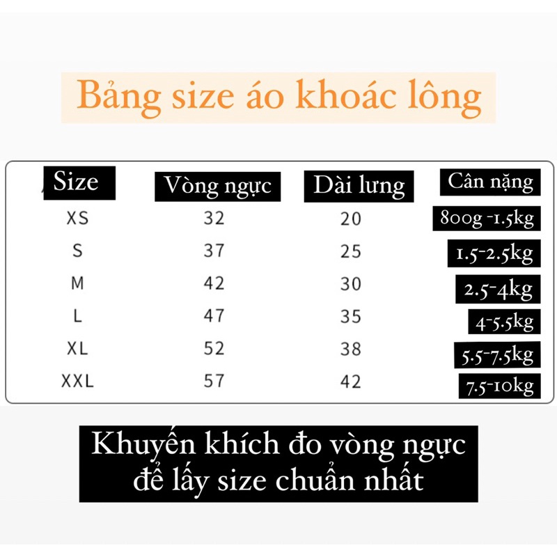 Áo khoác lông kéo khoá cho chó mèo