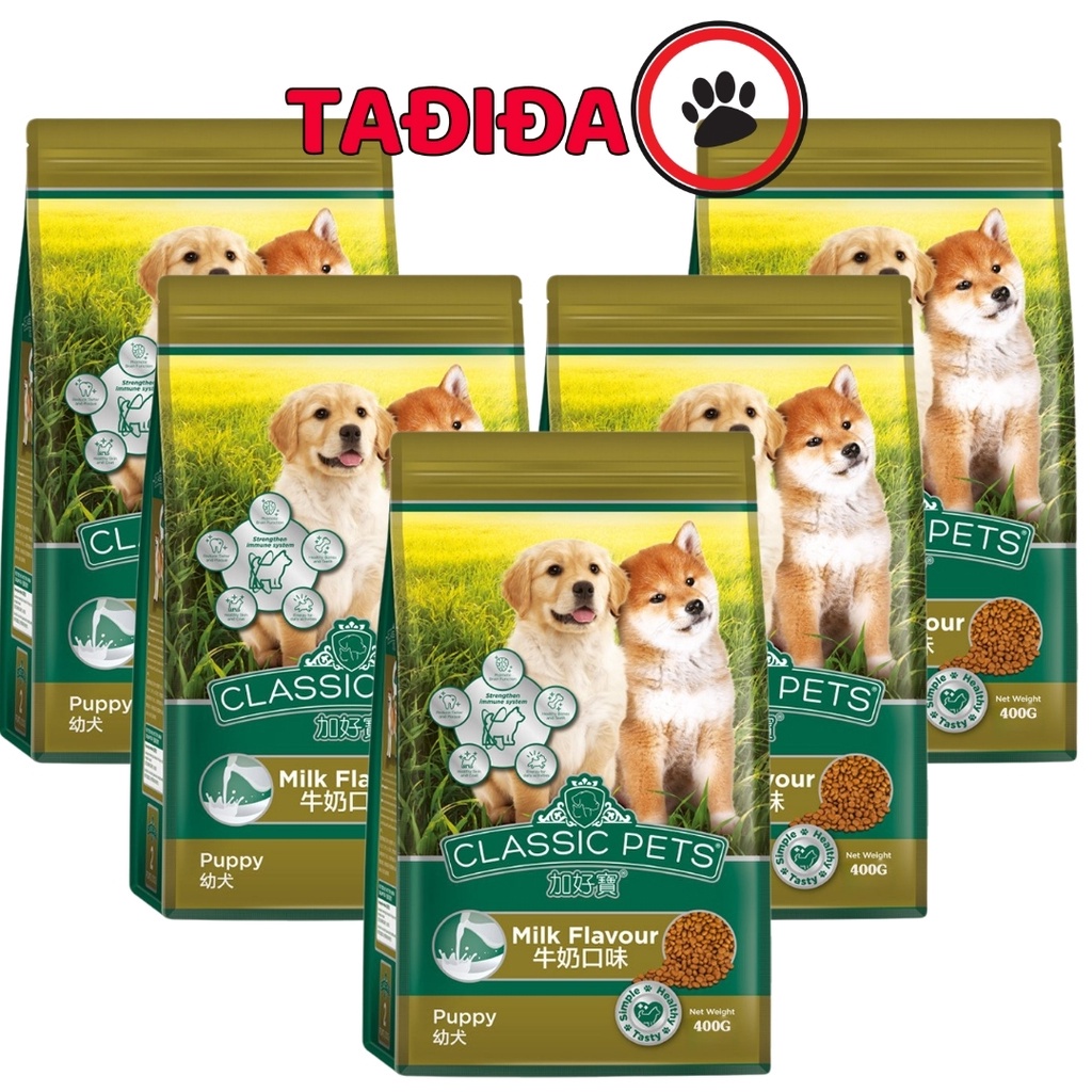 Thức ăn cho Chó Con dạng hạt Classic Puppy 400g Vị sữa - Tadida Pet