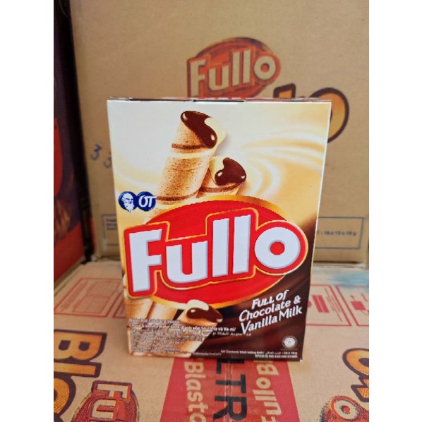 Bánh Fullo Vị Sô cô la, Sô cô vani, Dâu, Vani Hộp 24 gói×10gr