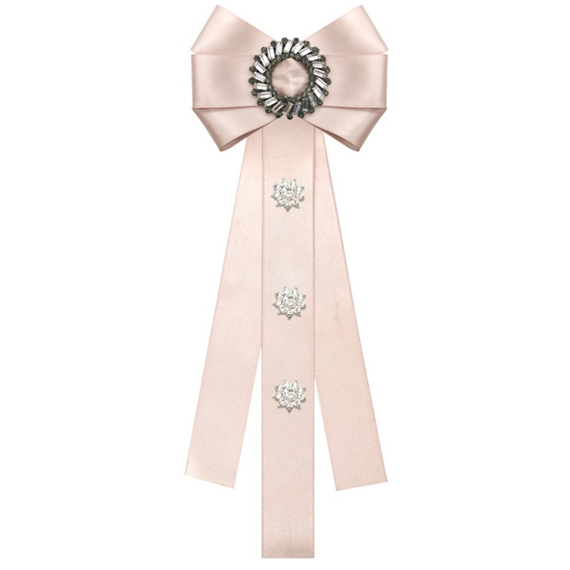 Cà Vạt Ruy Băng Đính Đá Pha Lê Phong Cách Cổ Điển Dành Cho Áo Sơ Mi