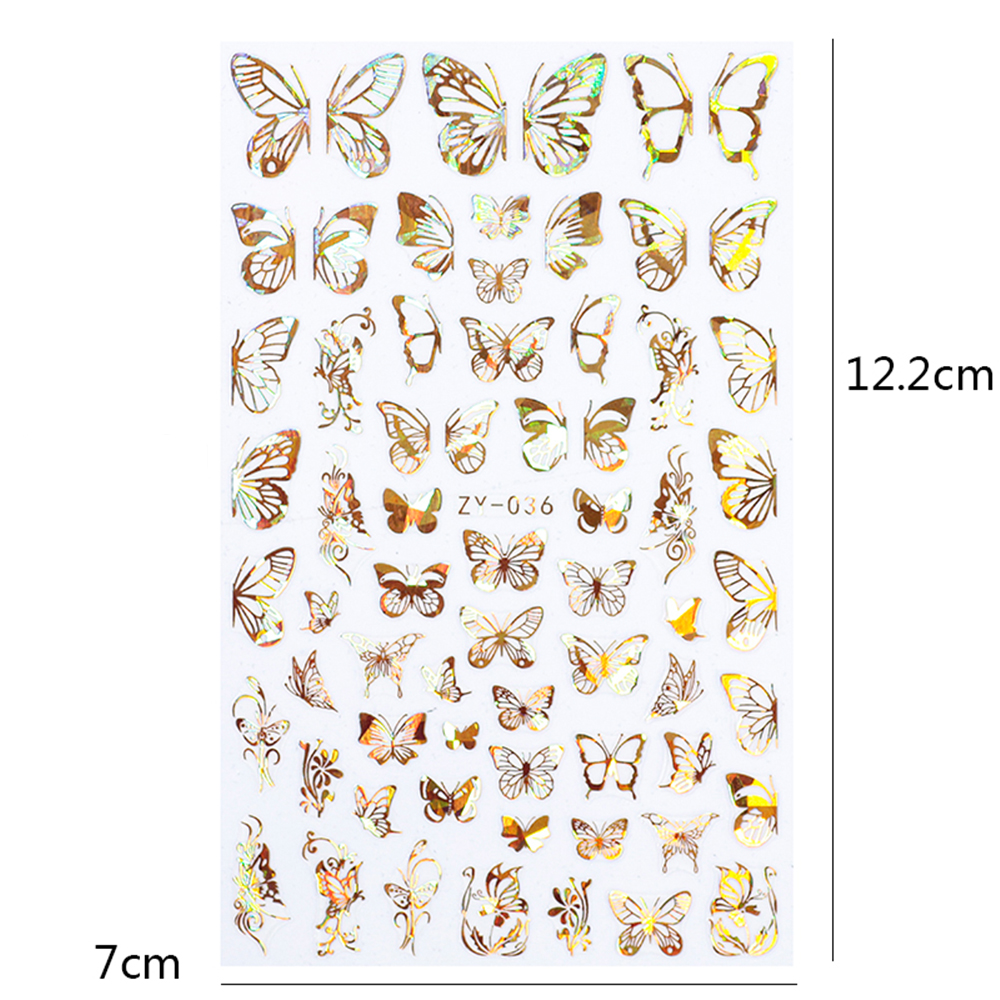 Sticker Dán Móng Tay Hình Bướm 3D Nhiều Màu Dễ Thương|Bộ Dụng Cụ Làm Móng Nghệ Thuật