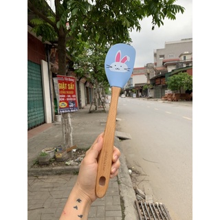 Phới silicon vét vột cán gỗ Breadleaf size to