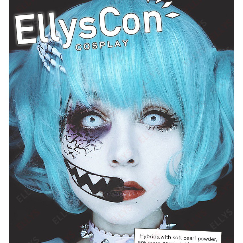 Lens Cosplay Màu Trắng LUNA EYES