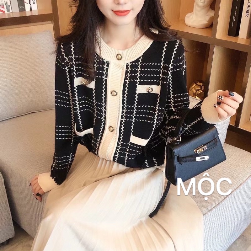 Áo len khoác cài khuy hàn quốc , mẫu áo len thời trang mới nhất