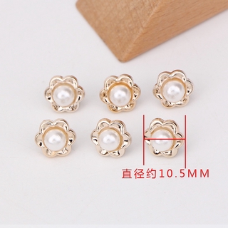 Set 5 nút áo hình hoa trái tim
