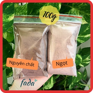 Bột cacao nguyên chất/ cacao ngọt chiết túi 100g