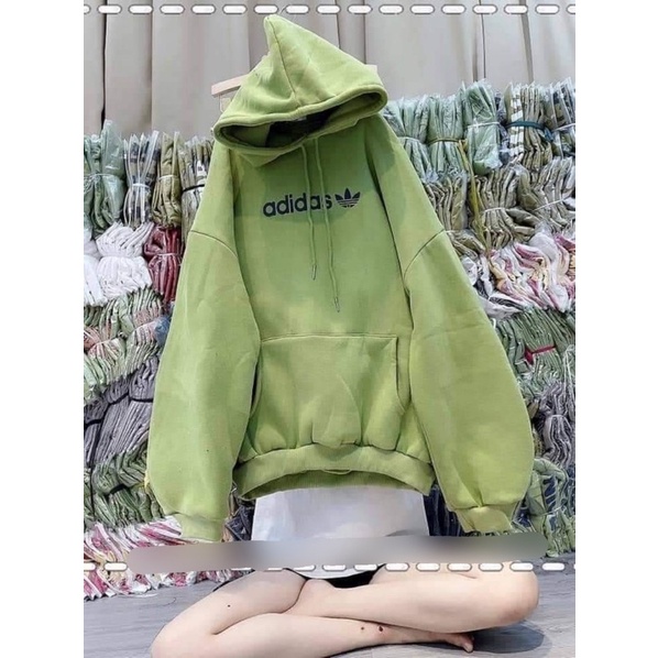 Áo Hoodie Chữ Thêu, Áo Hoodie Nam Nữ From Rộng Mũ 2 Lớp Chất nỉ Cotton Dày Mịn