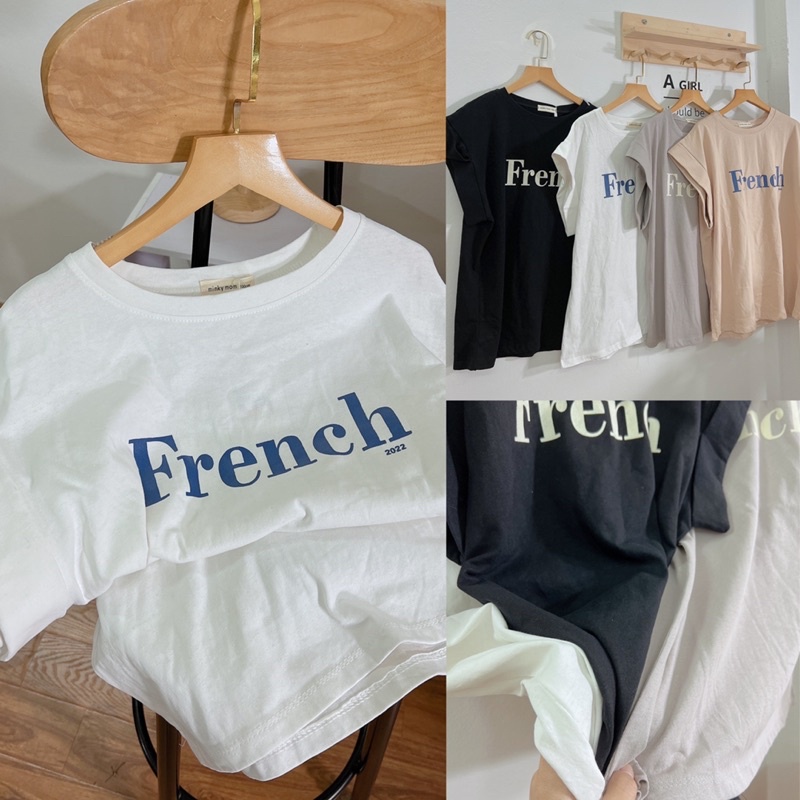 [Ảnh thật/Video ÁO THUN BA LỖ IN CHỮ FRENCH FORM RỘNG UNIXEX CÁ TÍNH Áo tanktop cá tính hàng Quảng Châu