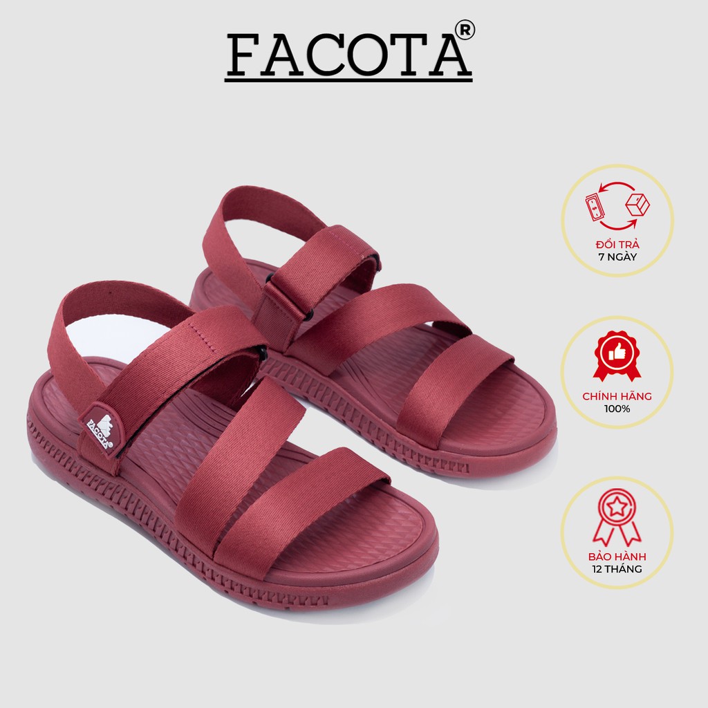 Giày sandal nữ Facota V1 Sport HA12 chính hãng sandal nữ quai dù sandal nữ đi học