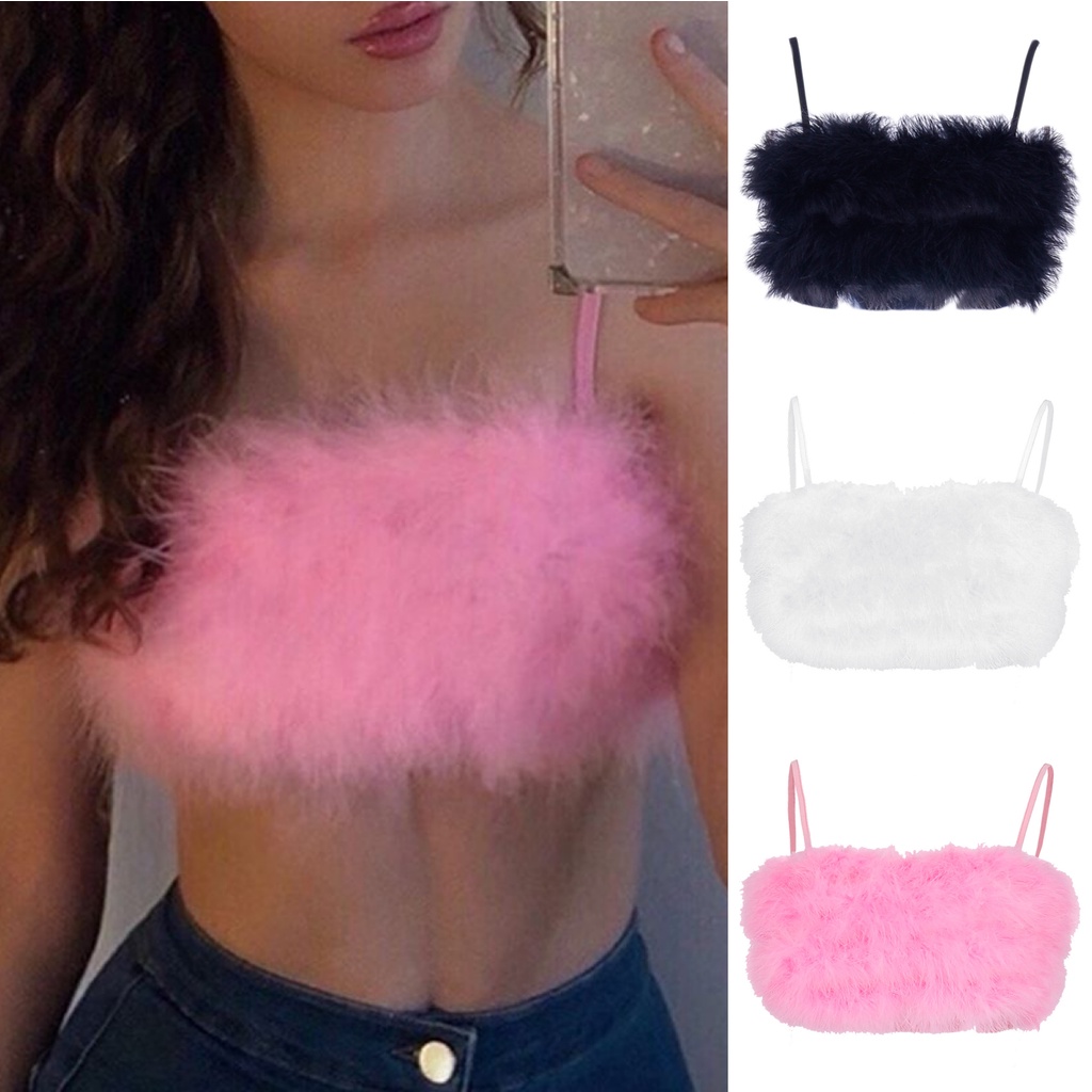 Áo croptop hai dây màu sắc thời trang phong cách quyến rũ cho nữ