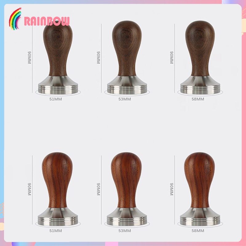 Búa Đập Cà Phê Espresso Bằng Thép Không Gỉ Với Tay Cầm Gỗ Tiện Dụng Hahaha1