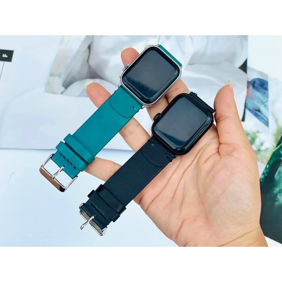 [Mã 2404EL10K giảm 10K đơn 20K] Dây Apple Watch Da Trơn Cổ Điển Cực Chất