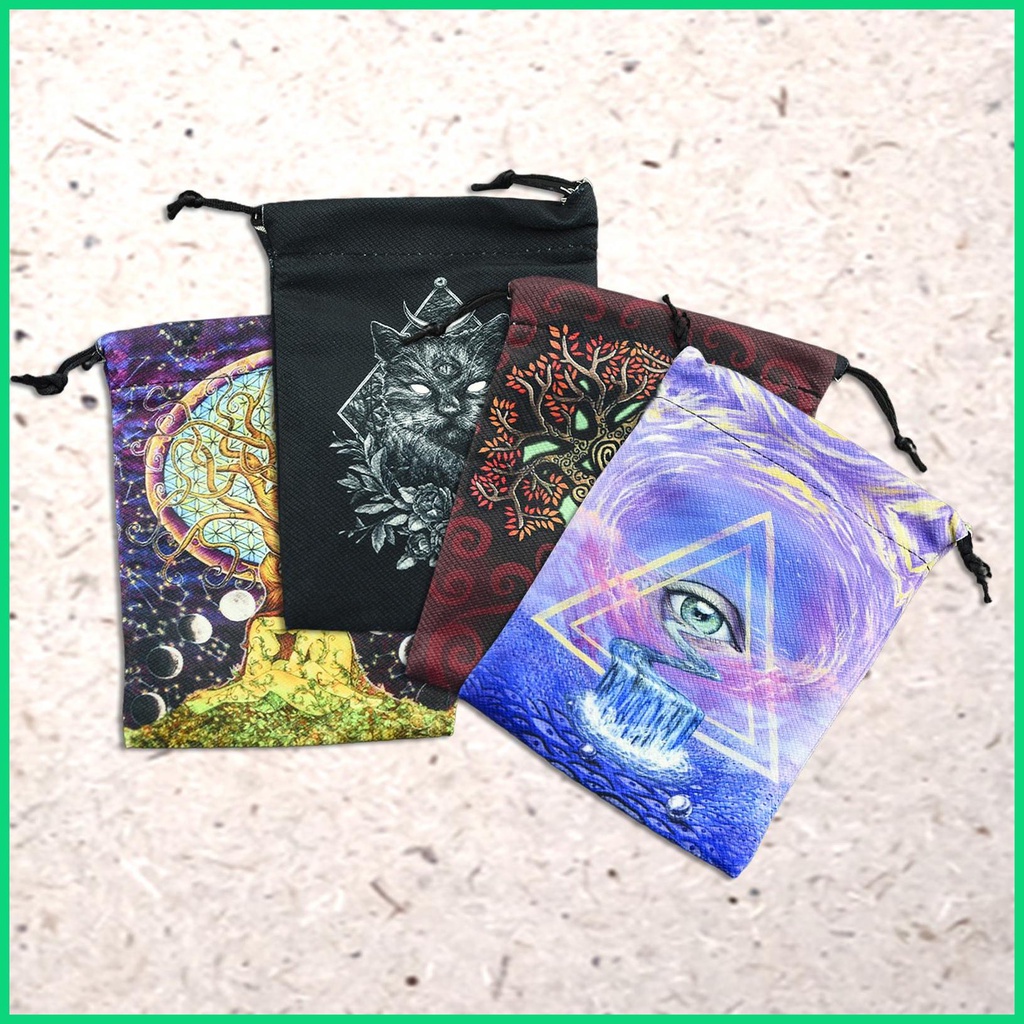 Túi Nhung Đựng Thẻ Bài Tarot Hai Mặt Phong Cách Thể Thao
