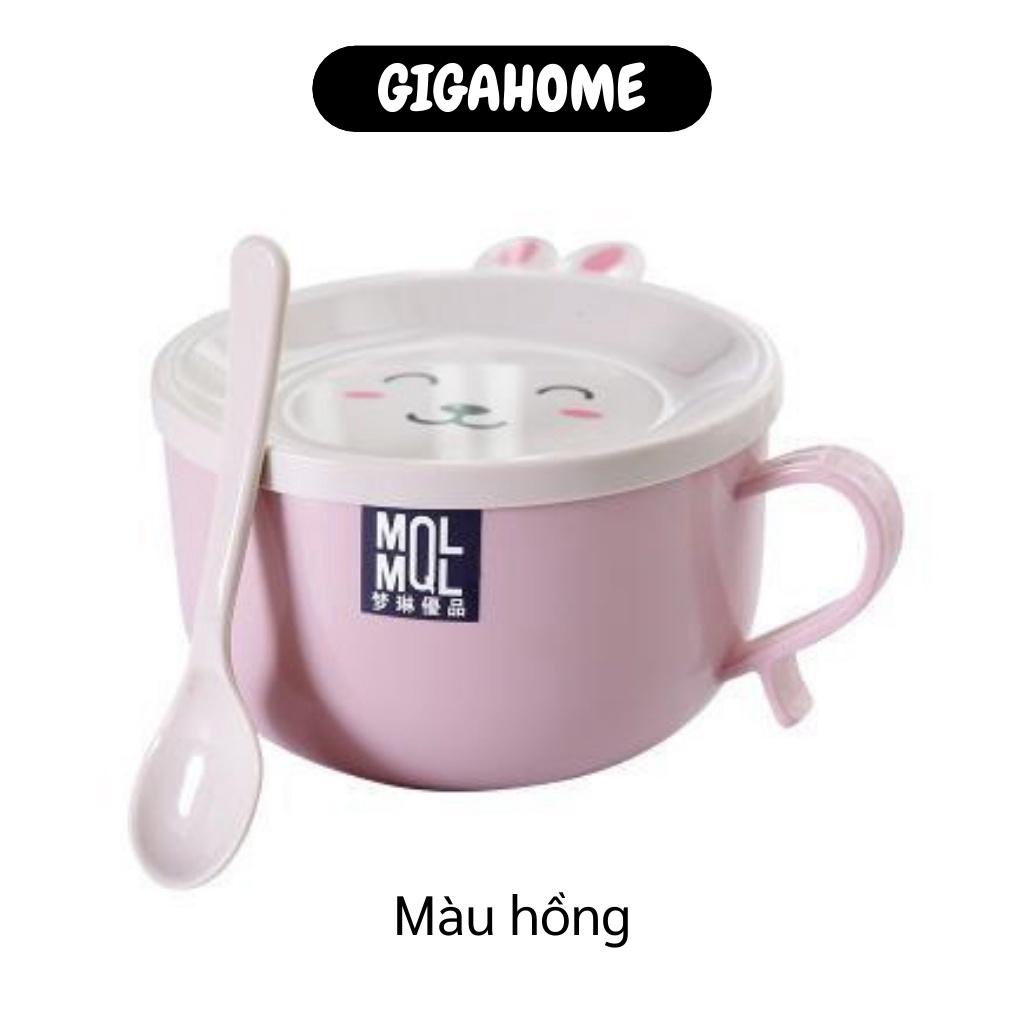 Ca ăn mỳ   GIÁ VỐN] Ca ăn mỳ MQL có nắp và tay cầm cực kì tiện dụng, chống vỡ chịu nhiệt tốt, thiết kế dễ thương 6865