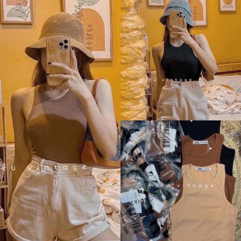 [RẺ VÔ ĐỊCH] Áo croptop nữ chất cotton - Áo ba lỗ dáng ôm mềm mịn dễ mặc
