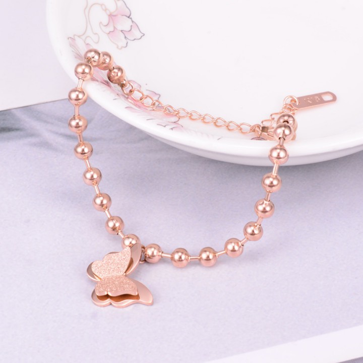 Lắc Tay Bi Bướm Cát Titan Ko Đen Cao Cấp TT 2129 - TT 2129