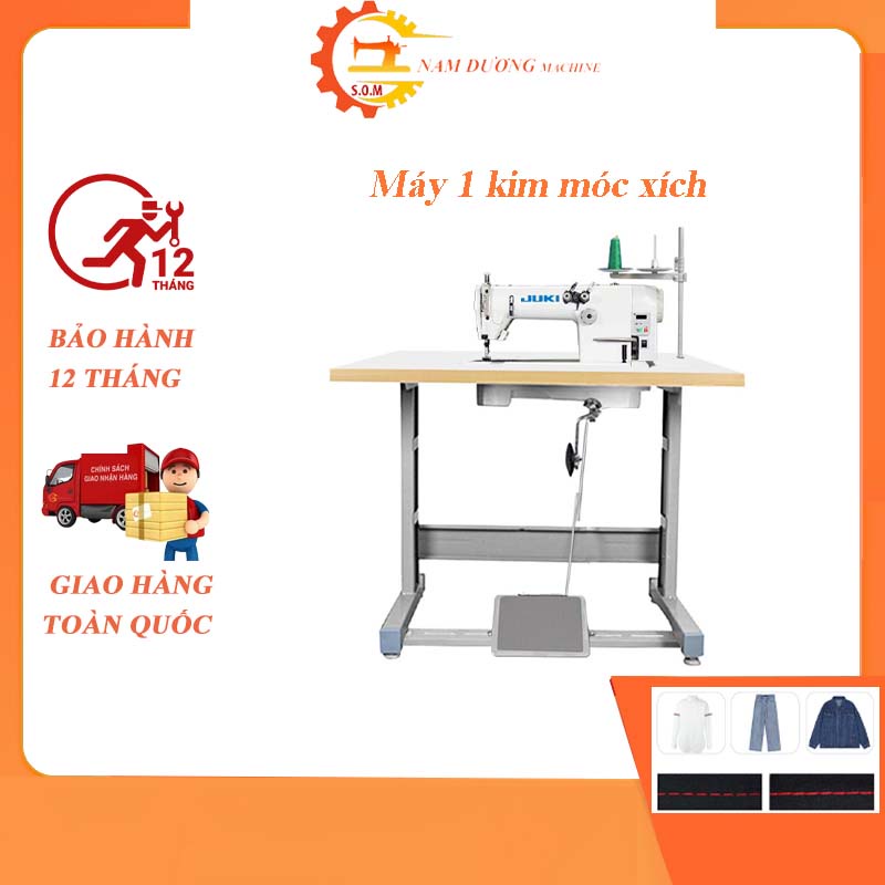 Máy may 2 kim móc xích juki mô tơ liền trục &gt; máy may công nghiệp