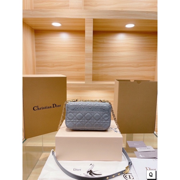 Túi xách Diỏr caro sz 20 hàng order xưởng sẵn ship màu trắng