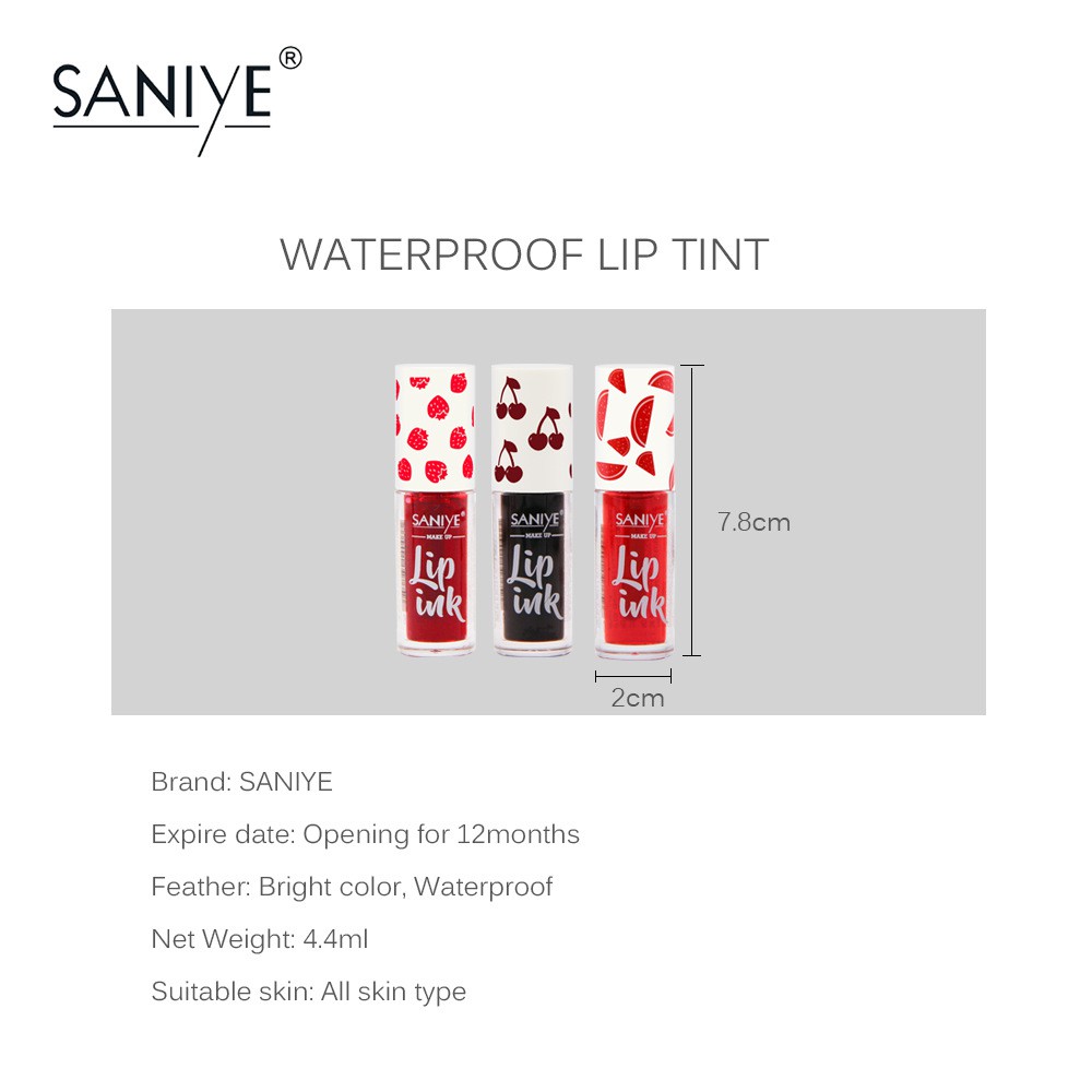 Son lì 3 màu tùy chọn ngọt ngào hương dâu cherry trái cây lâu trôi chống nước L1113 | BigBuy360 - bigbuy360.vn