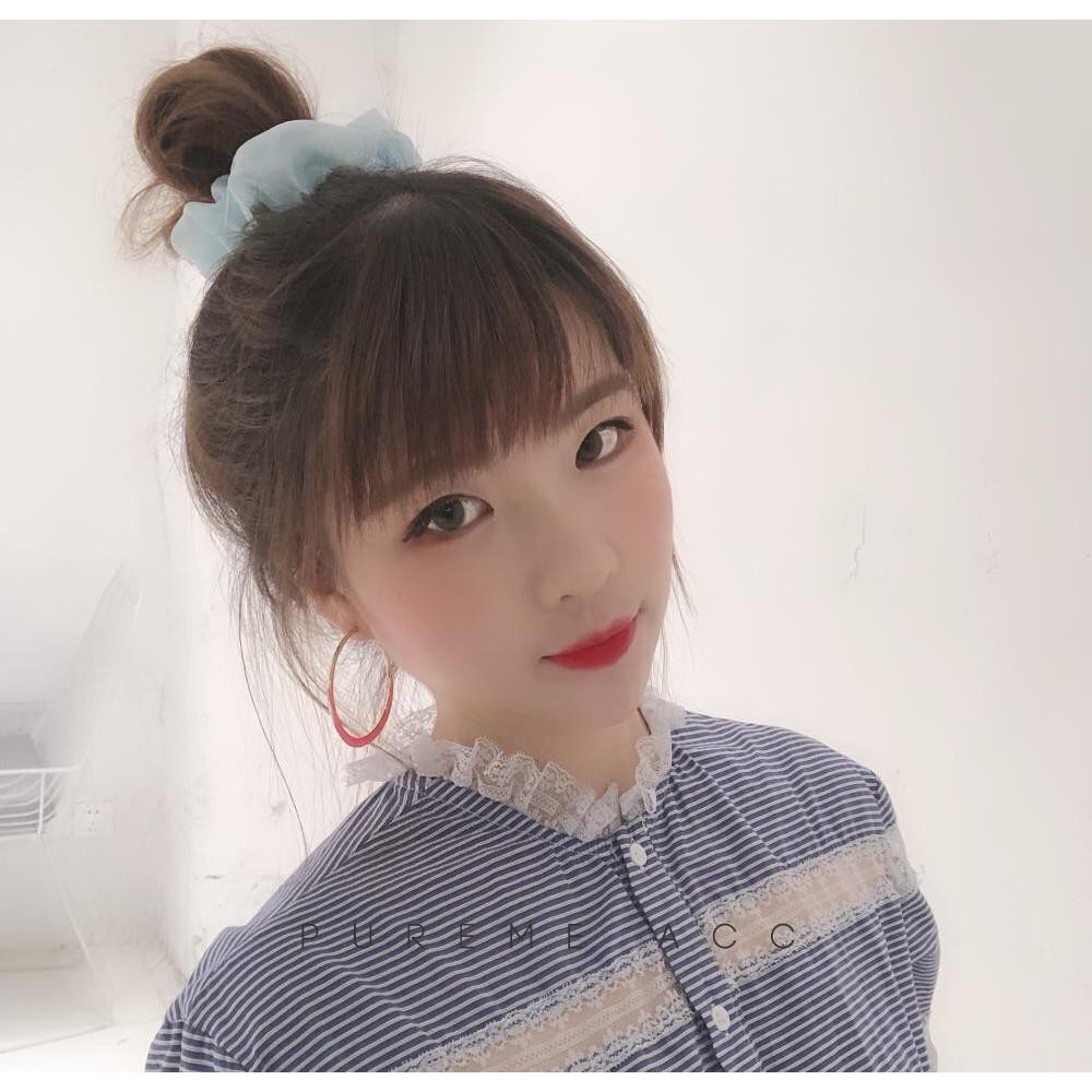 DÂY CỘT TÓC VẢI SCRUNCHIES CÁT HÀN MỎNG, LỤA MỎNG - CHẤT CHIFFON ( BẢNG 2)