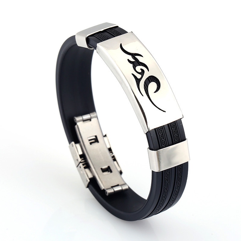 Vòng tay nam nữ,unisex thời trang cá tính thể thao, silicone nhiều màu sắc có họa tiết theo phong cách hottrend (VT-06)