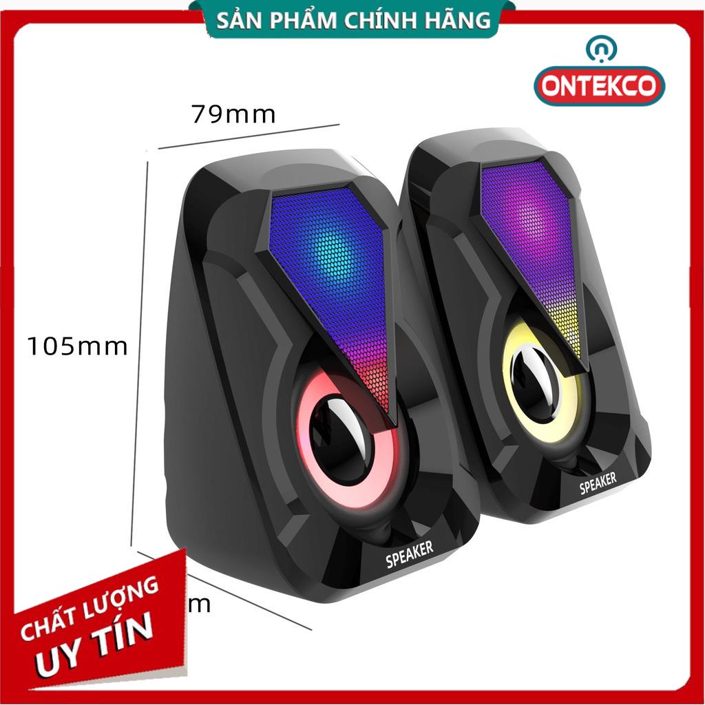 Loa vi tính - loa laptop cổng USB mini các phiên bản hot để bàn cao cấp âm thanh siêu trầm có đèn led 7 màu - NK