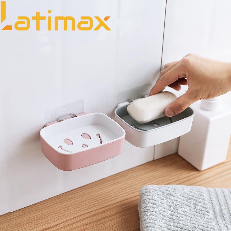 [Mã BMBAU50 giảm 7% đơn 99K] Kệ để xà bông tắm hình mặt cười Dán Tường Latimax nhựa ABS Ngộ Nghĩnh