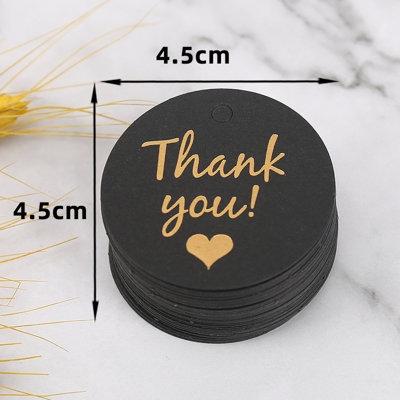 100 thẻ in chữ Thank you dùng trang trí tiệc sinh nhật