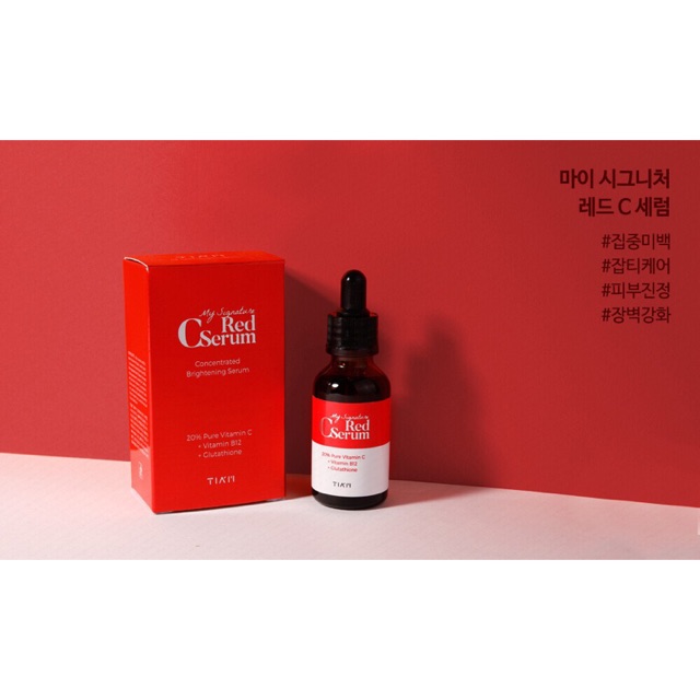 Tinh Chất Phục Hồi Dưỡng Trắng Sáng Da TIAM My Signature Red C Serum 30ml | BigBuy360 - bigbuy360.vn