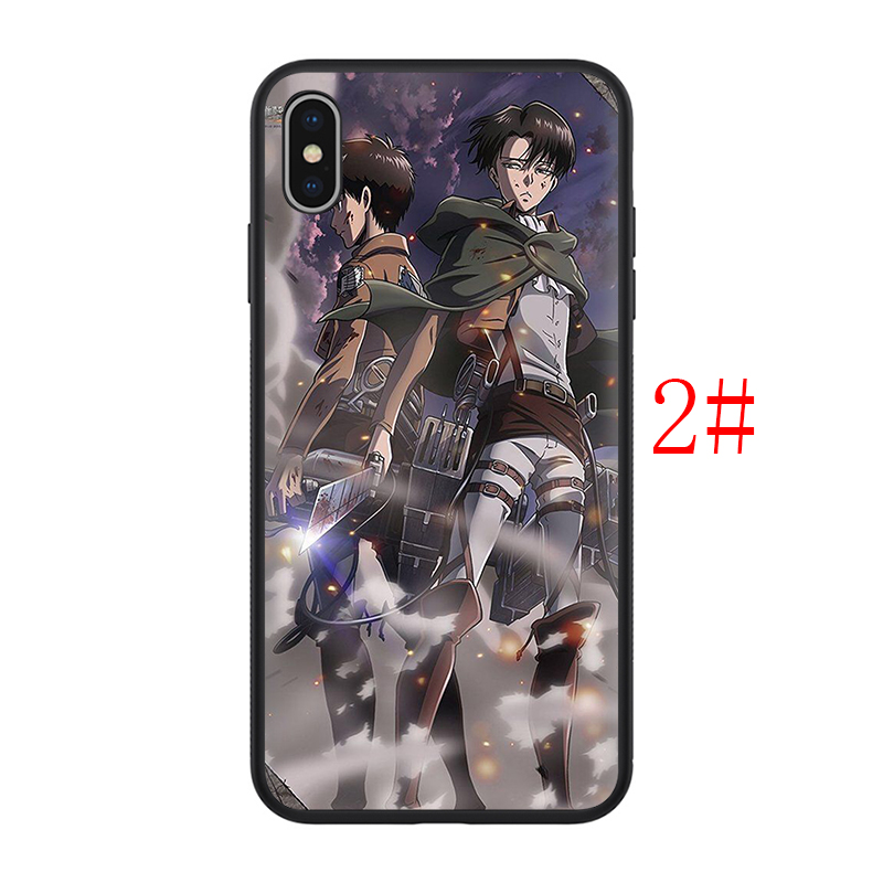 Ốp Điện Thoại Silicon Mềm Hình Attack On Titan W205 Cho Iphone 11 12 Pro Mini Xs Max X Xr