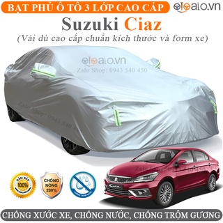 Bạt trùm che phủ dành cho xe Suzuki Ciaz vải dù oxford 3 lớp cao cấp - OTOALO