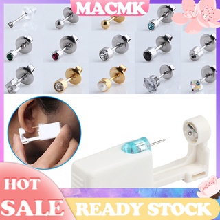 Dụng Cụ Xỏ Khuyên Tai Bằng Thép Không Gỉ Sử Dụng Một Lần Không Đau