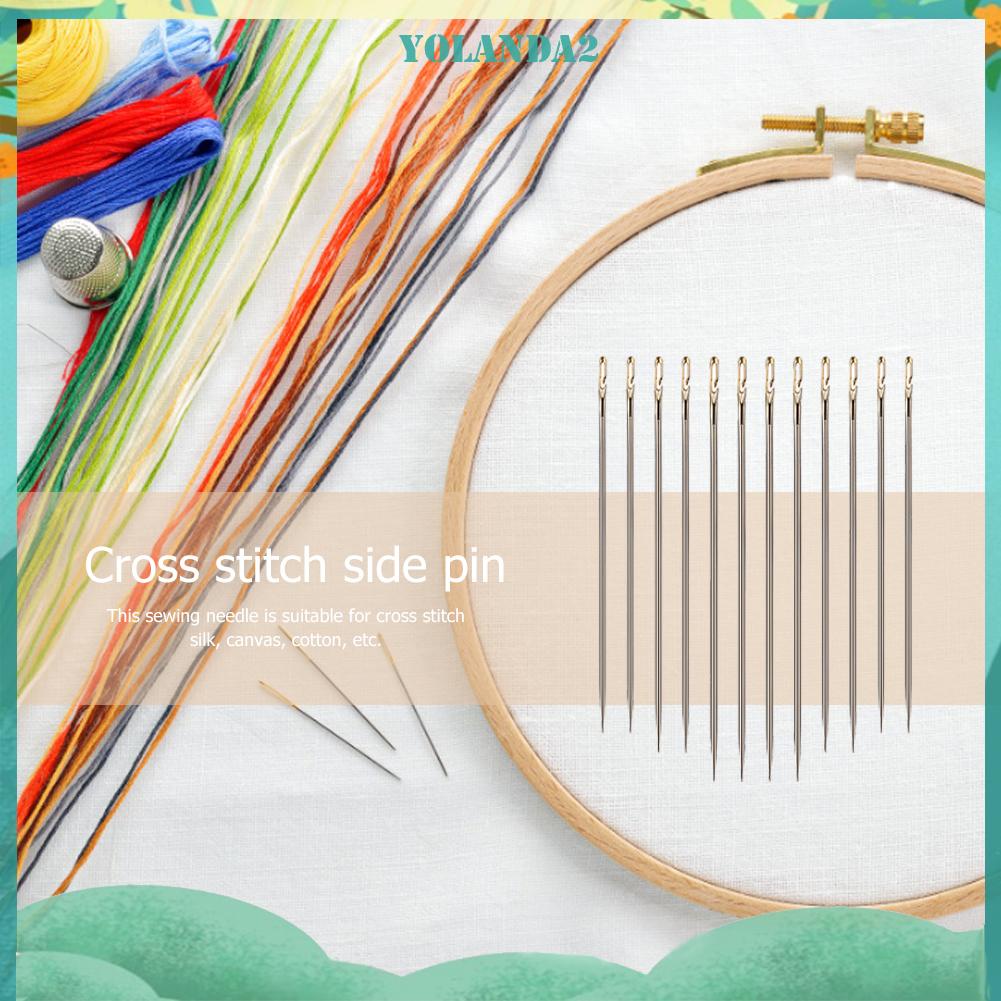 Bộ 12 kim thêu bằng thép không gỉ