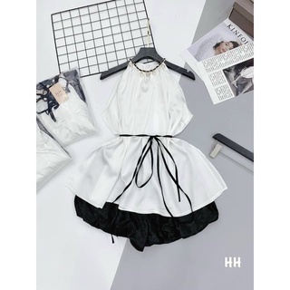 set áo yếm + chân váy