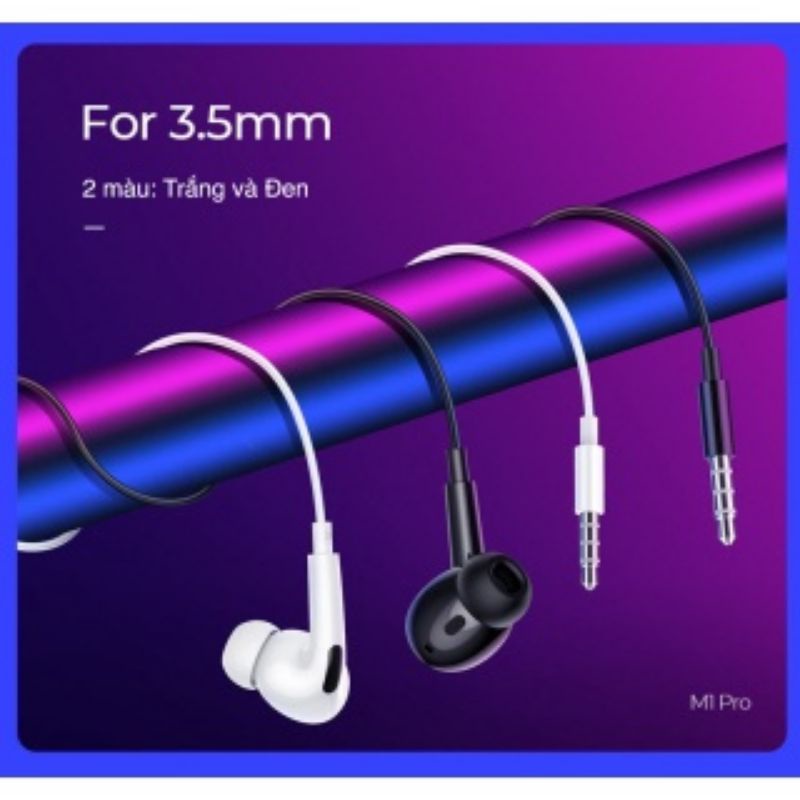 Tai nghe có dây Hoco M1 pro. có micro, chống ồn, ôm tai.