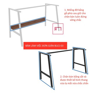 Bàn làm việc đơn giản BLV2-03