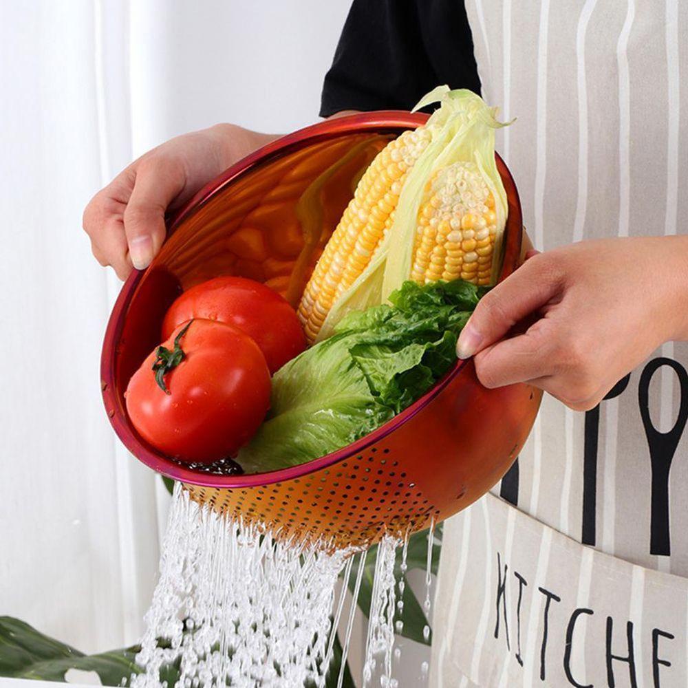Rổ Vo Gạo Bằng Thép Không Gỉ Nhiều Màu Sắc