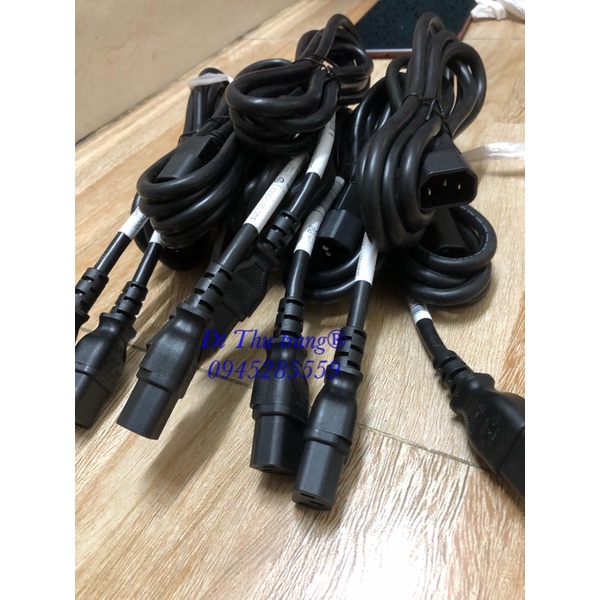 Dây nguồn đực cái C13,C14 1,5 m,1.8 m lõi đồng cao cấp