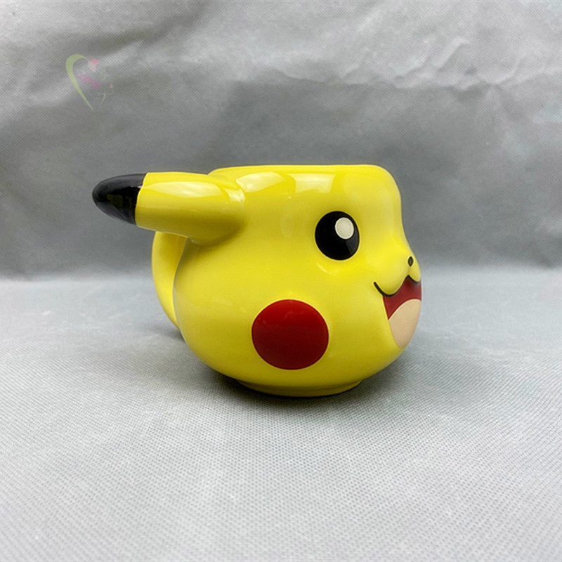 LE Pokémon Pikachu Cup Game Figure Ceramics Mug 3D Cartoon Design Drinking Milk Coffee Cup for Kids Fans 300ml