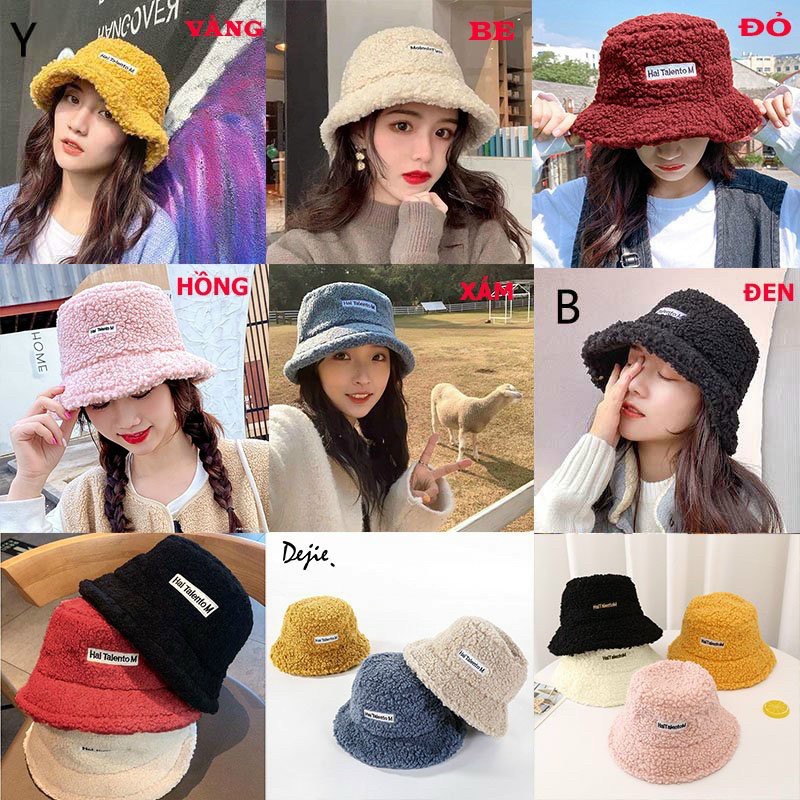 Mũ Bucket Lông Cừu Thời Trang Hàn Quốc Siêu Hot Hit 2020 | BigBuy360 - bigbuy360.vn
