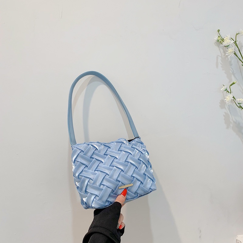 IELGY Túi Đeo Vai Bằng Vải Dệt Màu Trơn Thời Trang Cho Nữ