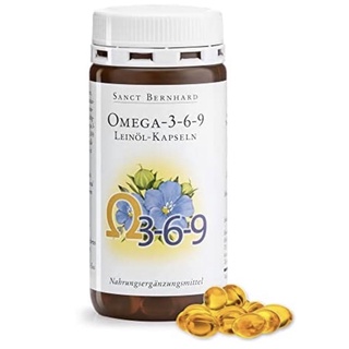 Viên uống bổ sung omega 3-6-9 sanct bernhard chiết xuất dầu hạt lanh - 180 viên - hàng nội địa đức